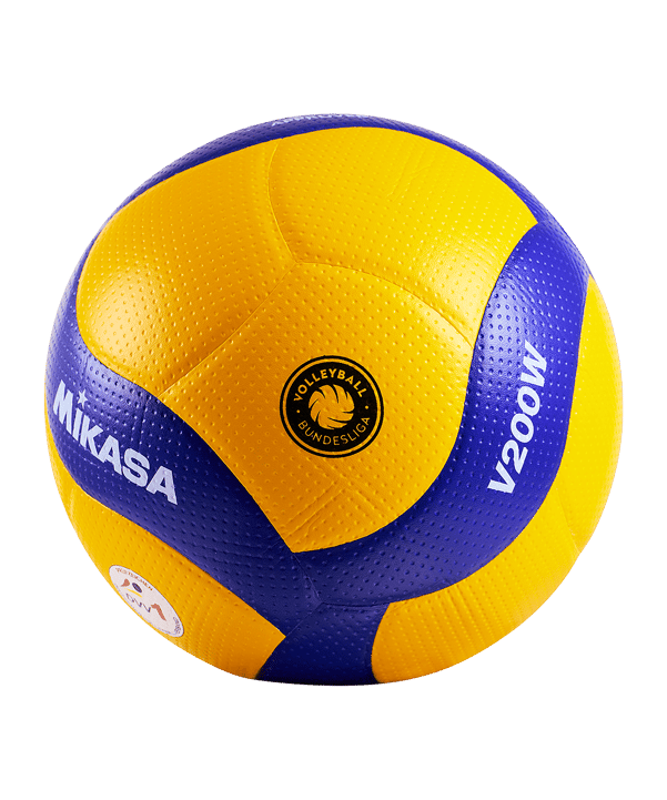 Mikasa Volleyball V200W-VBL Official DVV1 Spielball Gelb - gelb