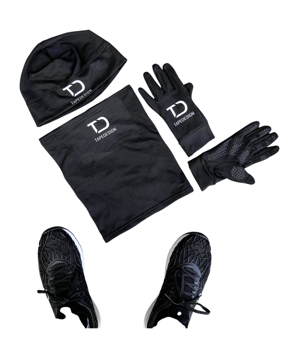 Tapedesign Winterset Schwarz Weiss F01 - schwarz