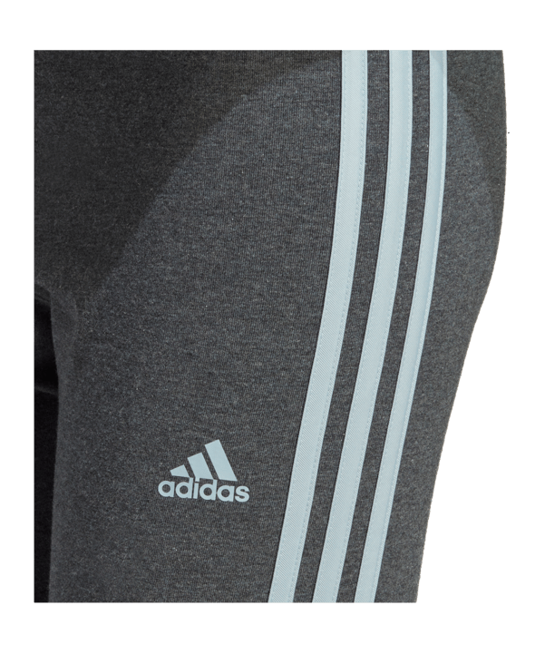 adidas High Waist Leggings Damen Grau Blau - grau