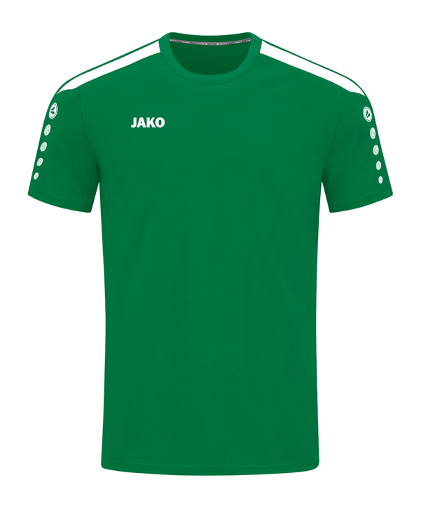 JAKO Power T-Shirt Kids Grün Weiss F200 - gruen