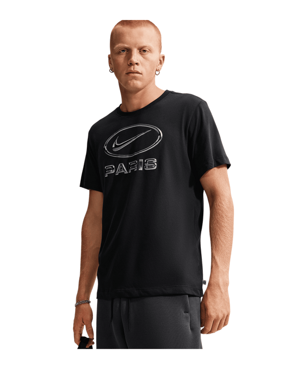 Nike Paris Saint-Germain Swoosh T-Shirt Schwarz F010 - schwarz