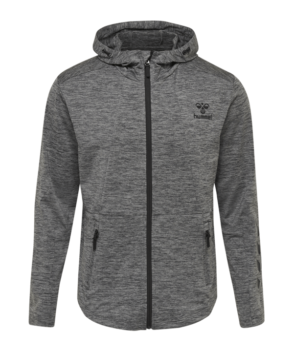 Hummel Aston Zip Hoody Grau F2007 - grau