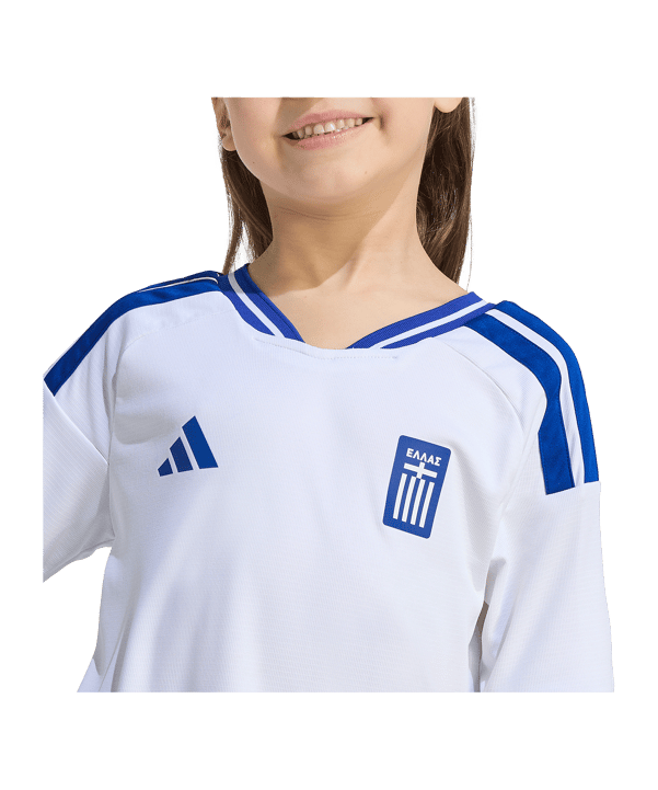 adidas EPO Griechenland Trikot Set Home 2026 Kids Weiß - weiss