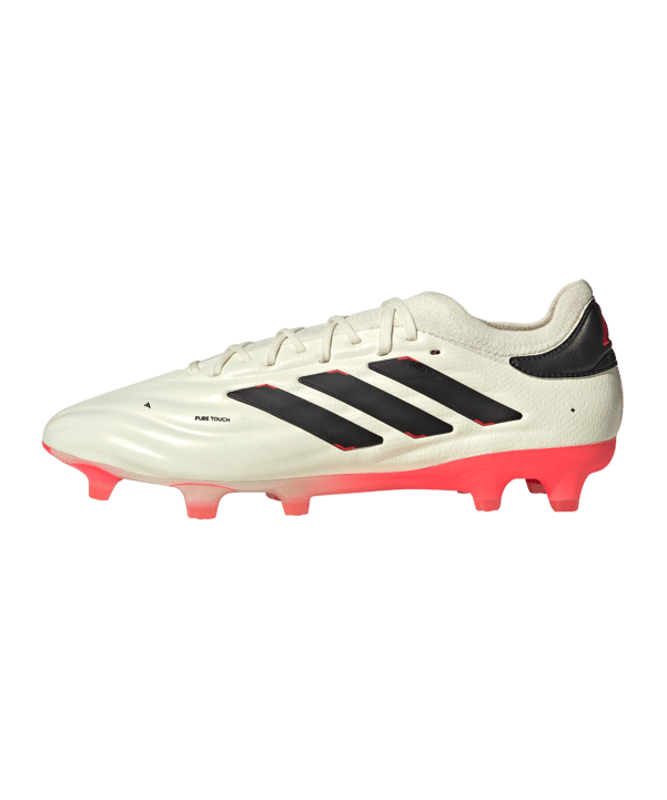 adidas COPA Pure 2 Elite KT FG Solar Energy Weiss Schwarz Rot - weiss