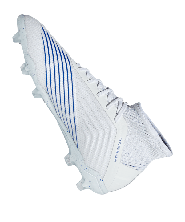 adidas Predator Virtuso 19.1 FG J Kids Weiss Blau - weiss