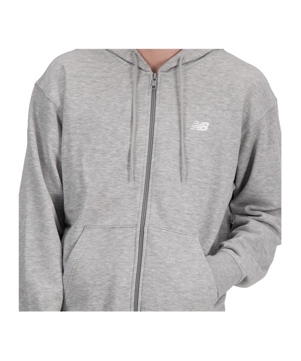 New Balance Essentials Logo French Terry Kapuzenjacke FAG - schwarz