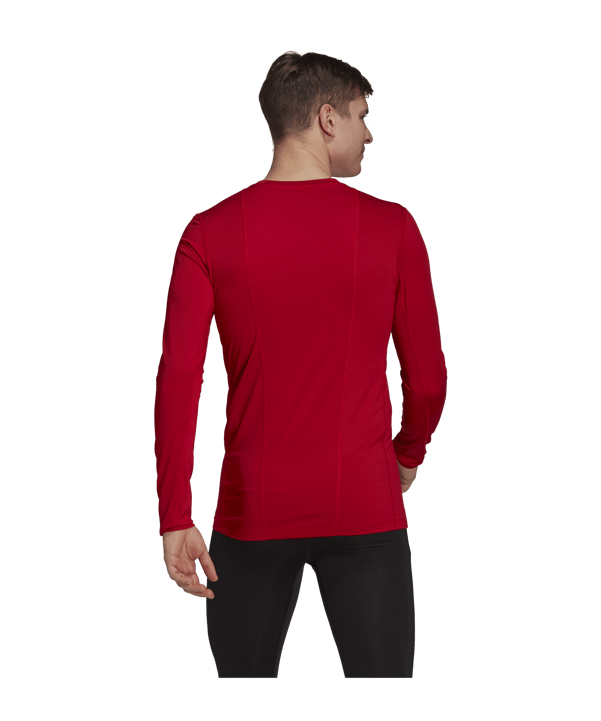 adidas Techfit Shirt langarm Rot - rot