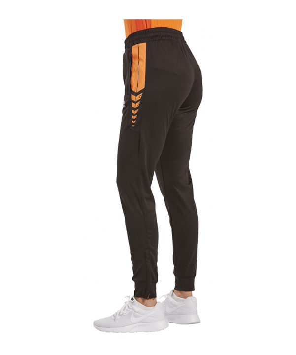 Erima Six Wings Worker Hose Damen Schwarz Orange - schwarz