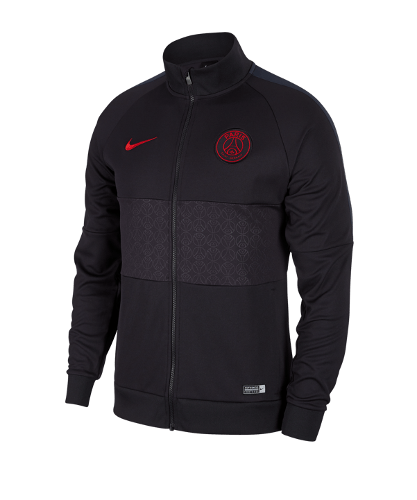 Nike Paris St. Germain I96 Jacke Schwarz F081 - grau