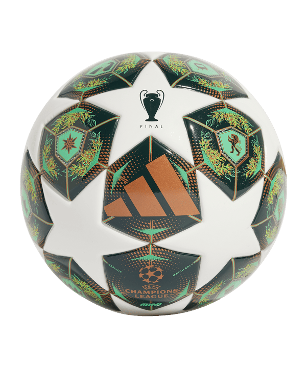 adidas UCL Final Ball München 2025 Mini Trainingsball Weiss Grün