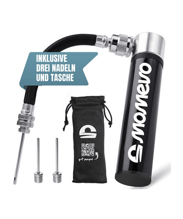Momevo PocketAir Mini Pumpe Schwarz - schwarz
