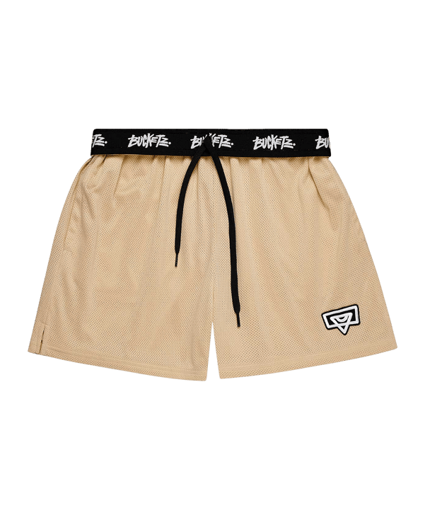 Bucketz All Day Mesh Short Braun - braun
