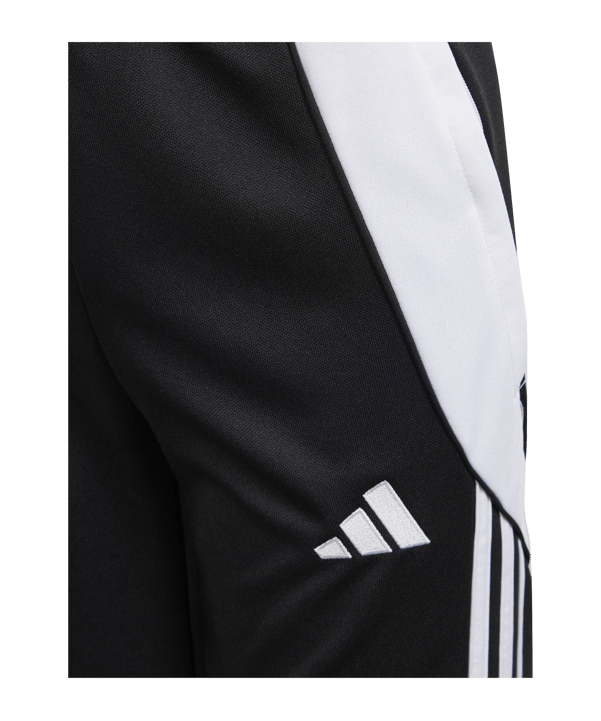 adidas Tiro 24 Trainingshose Kids Schwarz Weiss - schwarz