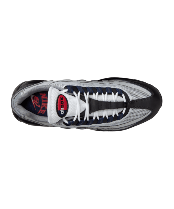 Nike Air Max 95 Schwarz Rot Grau F007 - schwarz