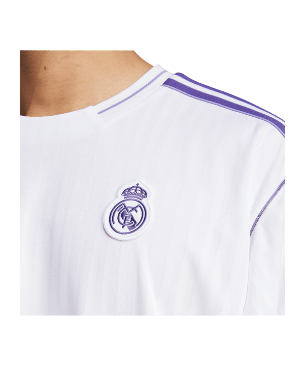 adidas Real Madrid Terrace Icon Trikot Weiss - weiss