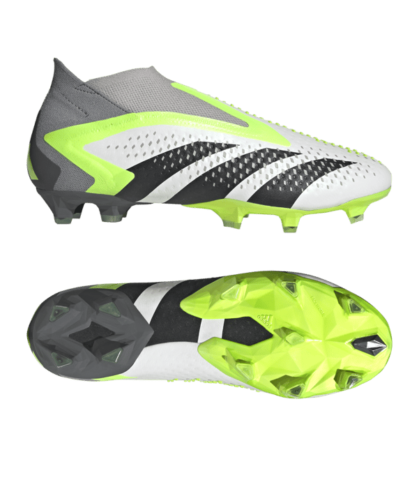 adidas Predator Accuracy+ FG Crazyrush Weiss Schwarz Gelb - weiss