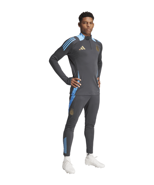 adidas Argentinien Trainingsjacke Copa America 2024 Schwarz - grau