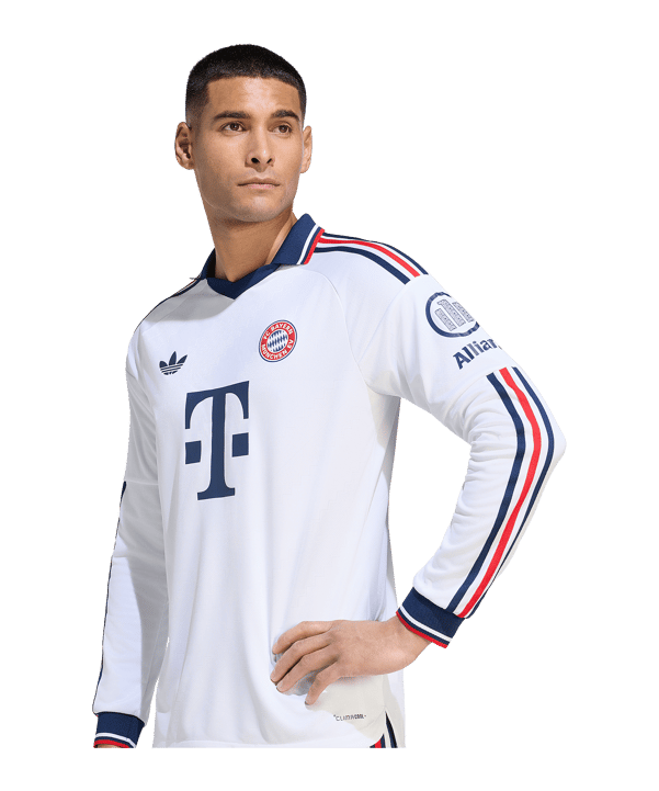 adidas FC Bayern München Authentic Shirt met lange mouwen Away 2026/2027 Wit - wit