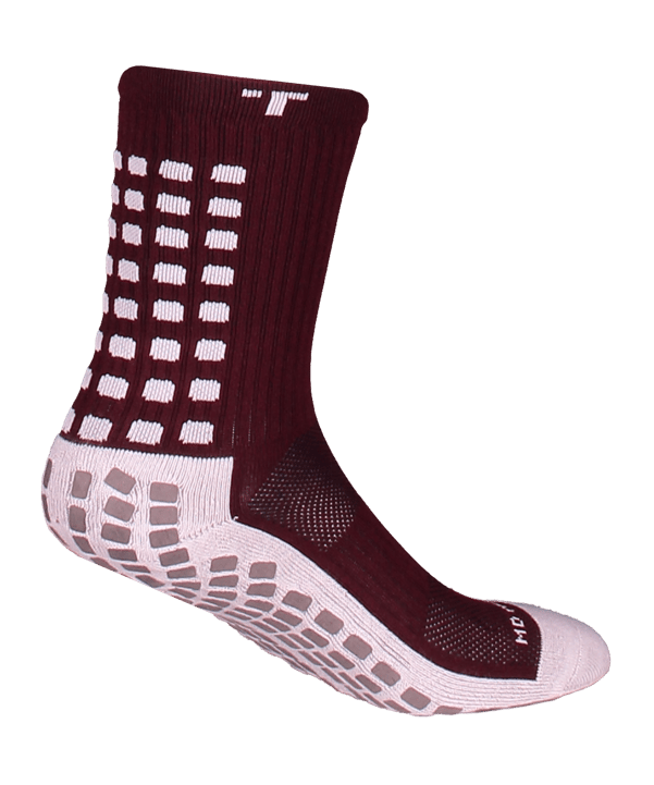 TruSox Mid Calf Cushion 3.0 Socken Dunkelrot Weiss - rot