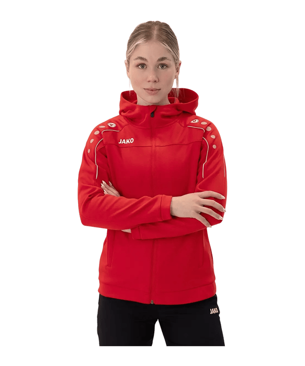 JAKO Classico Giacca con cappuccio Donna Rosso C01 - rosso