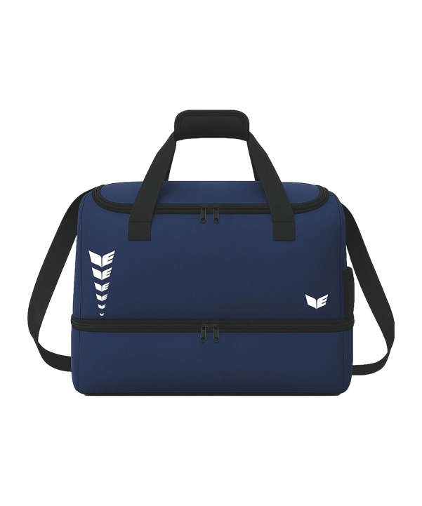 Erima INTRO LINE L with bottom case Borsa Blu Scuro C7232622l - bianco