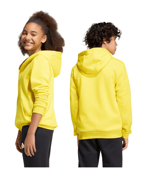 adidas Entrada26 Kapuzenjacke Kids Gelb - gelb