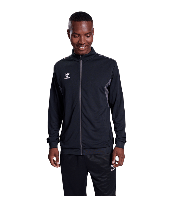 Hummel hmlAUTHENTIC PL Trainingsjacke Schwarz F2001 - schwarz