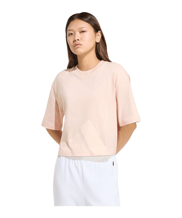 adidas Essentials Boyfriend T-Shirt Damen Rosa - rosa