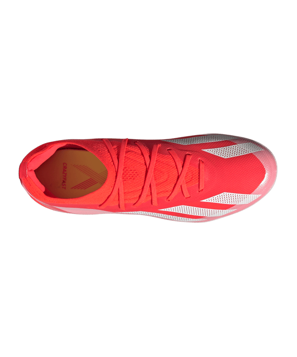 adidas X Crazyfast Elite FG Kids Energy Citrus Rot Weiss Gelb - rot