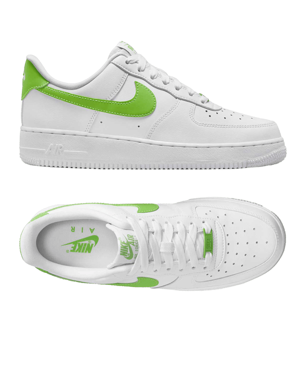 Nike Air Force 1 ´07 Damen Weiss Grün F112 - weiss