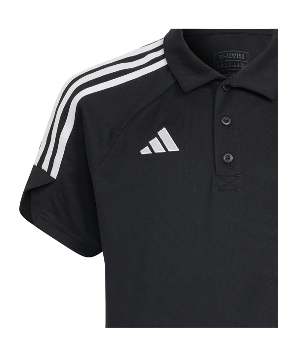 adidas Tiro 23 League Poloshirt Kids Schwarz - schwarz