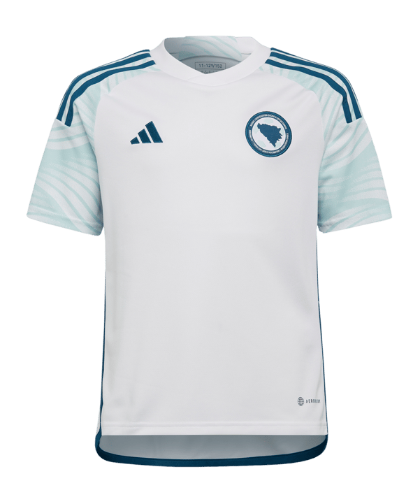 adidas Bosnien und Herzegowina Trikot Away 2022 Kids Weiss - weiss