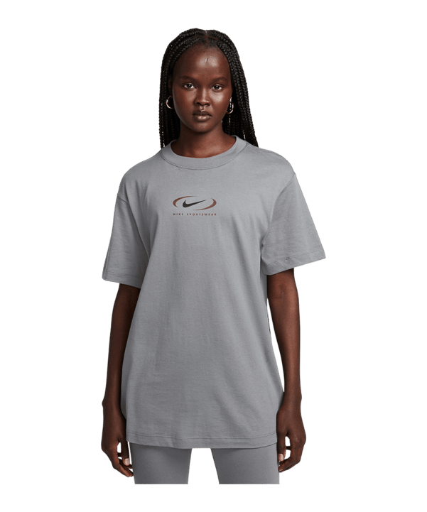 Nike Graphic T-Shirt Damen Grau F084 - grau