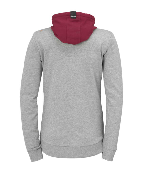 Kempa Core 2.0 Kapuzenjacke Damen Grau Rot F11 - grau