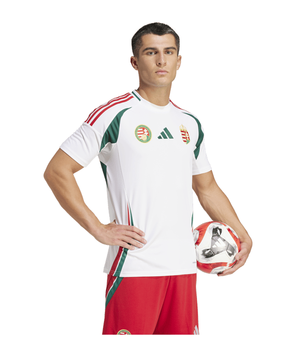 adidas Ungarn Trikot Away 2024 Weiss - weiss