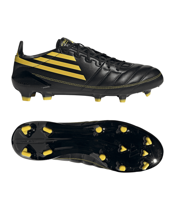 adidas F50 Elite Leather Adizero 2010 FG Schwarz - schwarz
