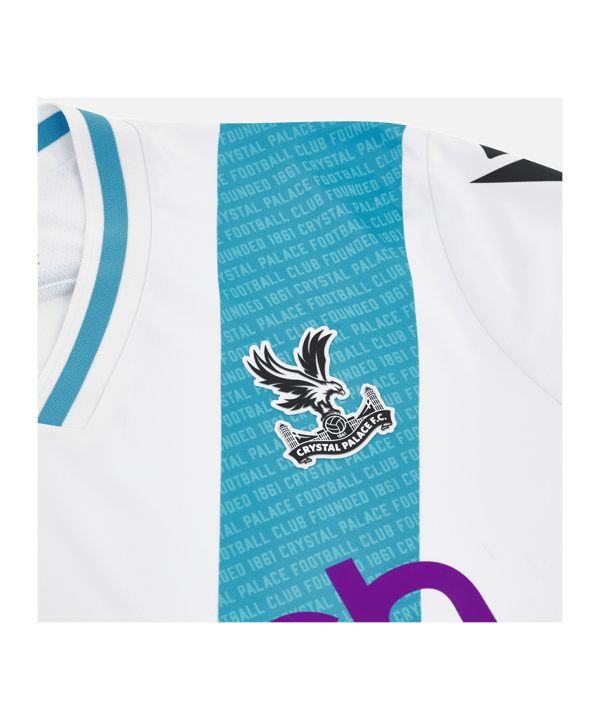 Macron Crystal Palace Trikot Away 2023/2024 Weiss - weiss