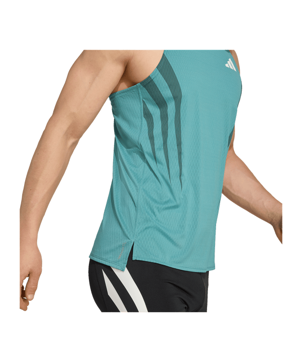 adidas Adizero Archive Running T-Shirt Blau - blau