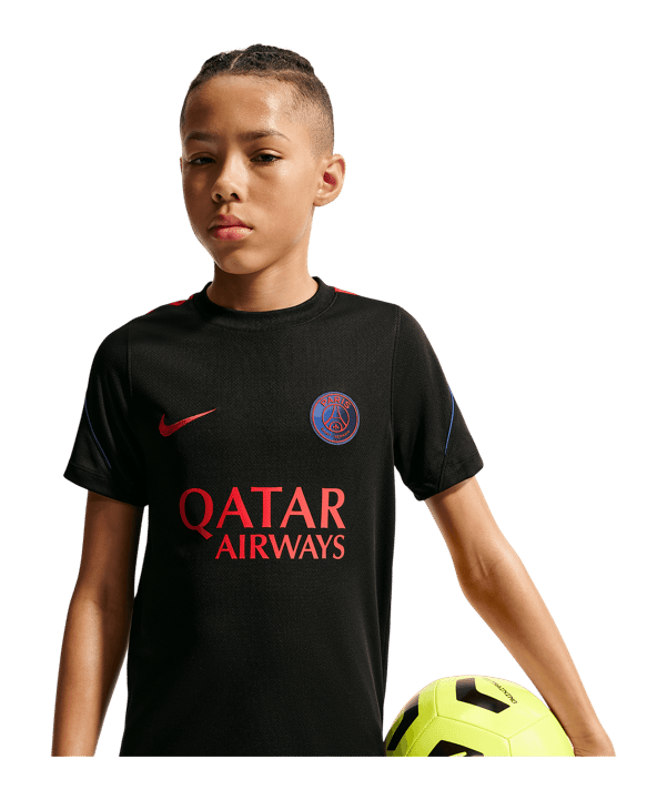 Nike Paris Saint-Germain Strike Trainingsshirt Kinder Schwarz F010 - schwarz