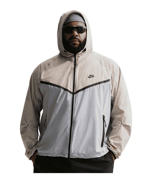 Nike Dri-Fit Tech Woven Windjacke Grau F012 - grau