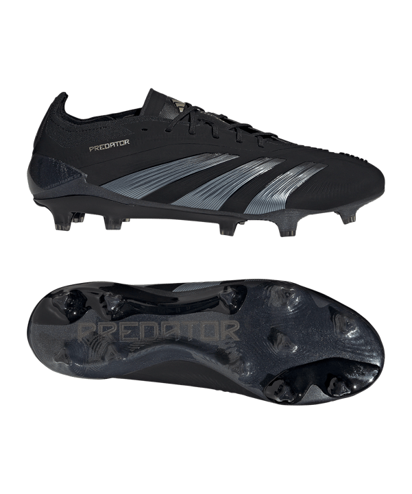 adidas Predator Elite FG Dark Spark Schwarz Grau - schwarz