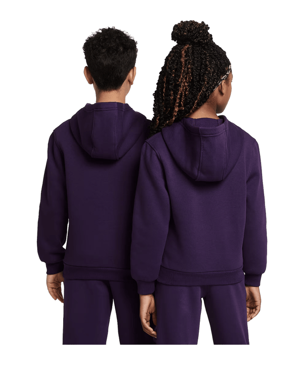Nike Club Fleece Hoody Kids Lila F585 - lila