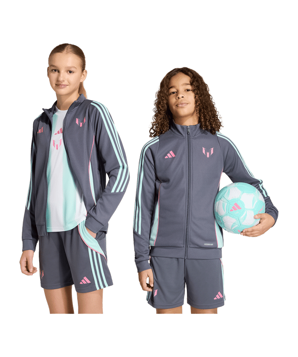 adidas Originals Messi Jacke Kids Grau - grau