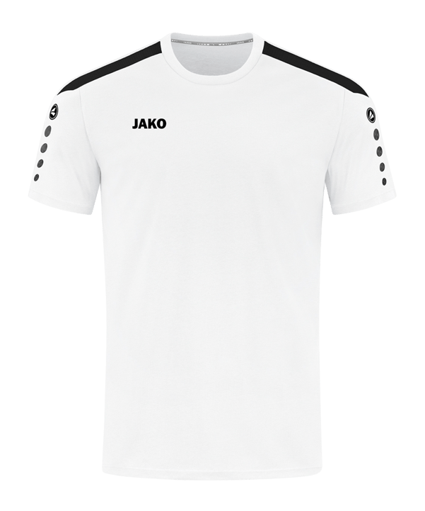 JAKO Power T-Shirt Weiss Schwarz F000 - weiss