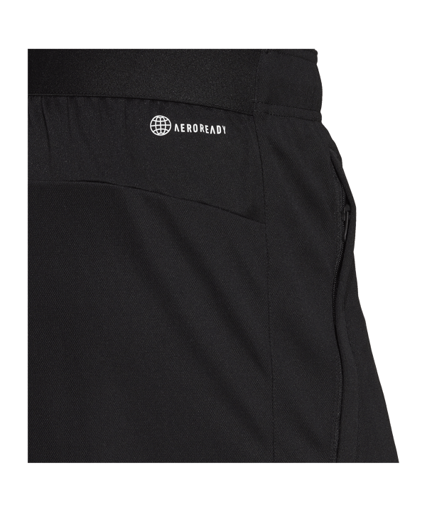 adidas Logo Trainingsshort Schwarz Weiss - schwarz