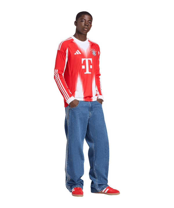 adidas FC Bayern München Longsleeve Trikot Home 2025/2026 Rot - rot