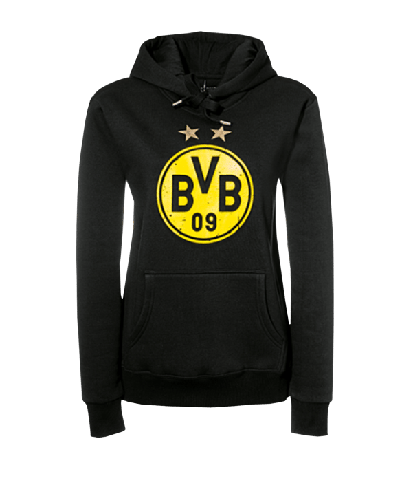 BVB Borussia Dortmund Logo Hoody Schwarz - schwarz