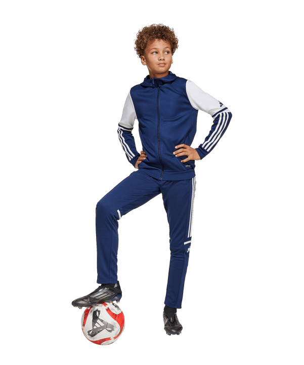 adidas Squadra 25 Kapuzenjacke Kids Blau - blau