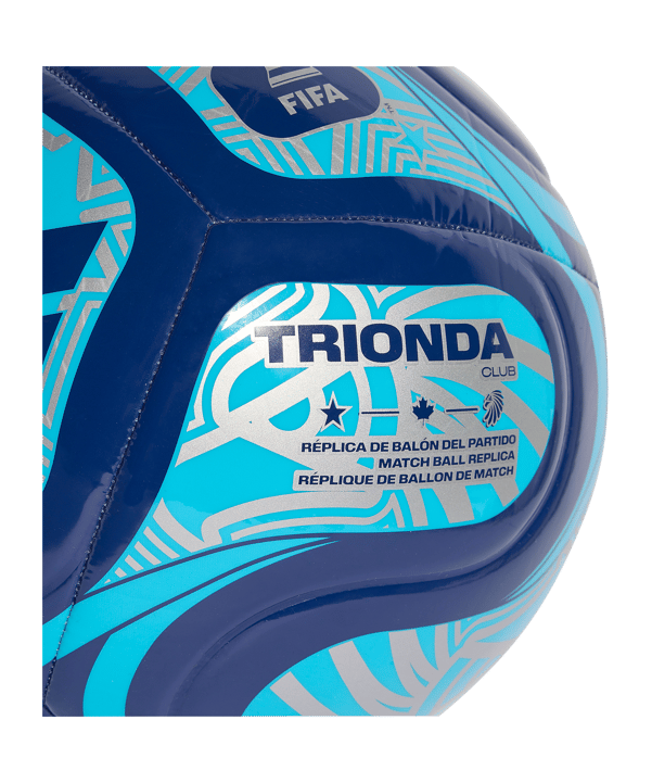 adidas World Cup 26 Trionda Club Trainingsball Blau - blau