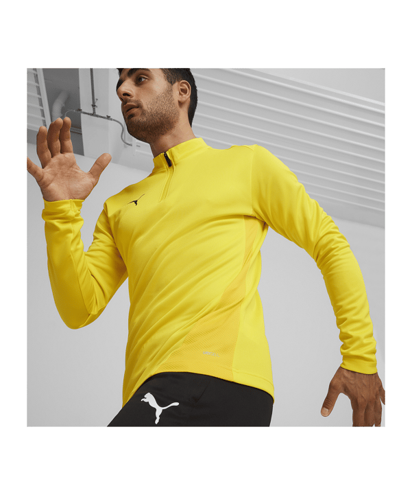 PUMA teamGOAL Training 1/4 Zip Sweatshirt Gelb F07 - gelb